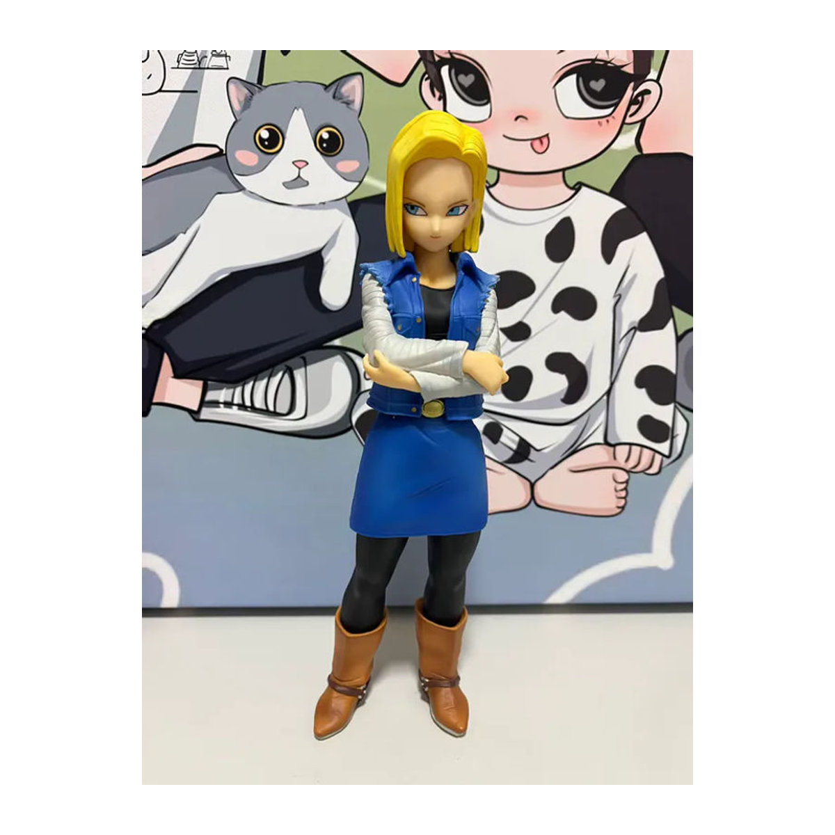 Bandai Dragon Ball Z Anime-Statuette Android 17 und 18, mehrfarbige PVC-Actionfigur zur Dekoration - Bild 4