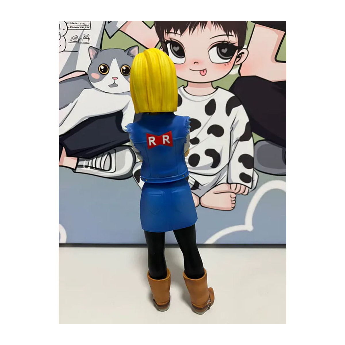 Bandai Dragon Ball Z Anime-Statuette Android 17 und 18, mehrfarbige PVC-Actionfigur zur Dekoration - Bild 5