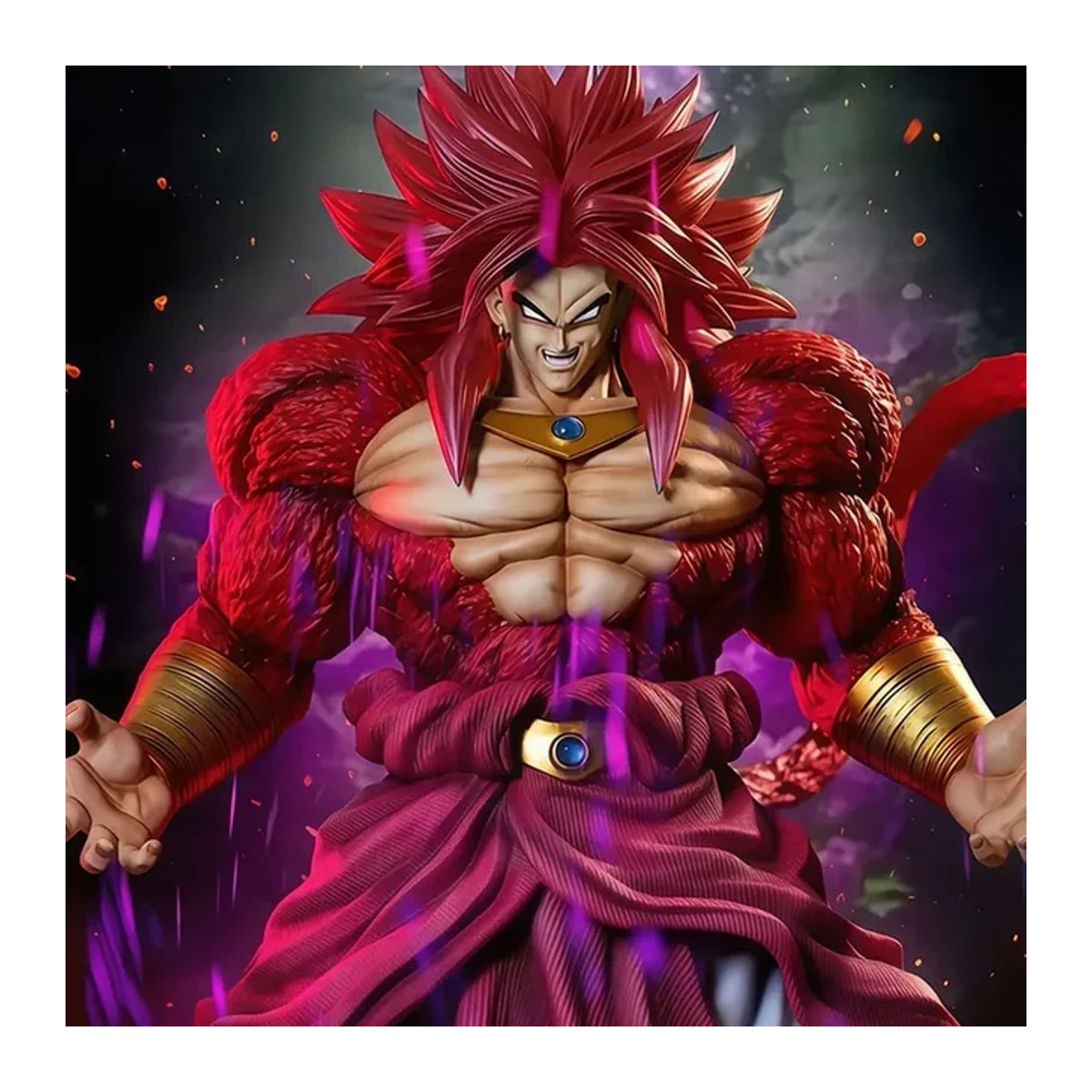 Bandai Dragon Ball Z Brolly Figur in Rot, Anime Sammlerstück Statue, Höhe: 30 cm - Bild 1