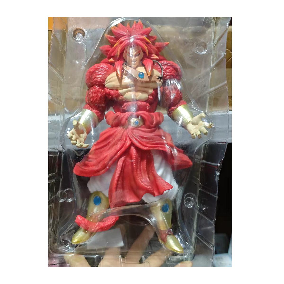 Bandai Dragon Ball Z Brolly Figur in Rot, Anime Sammlerstück Statue, Höhe: 30 cm - Bild 4