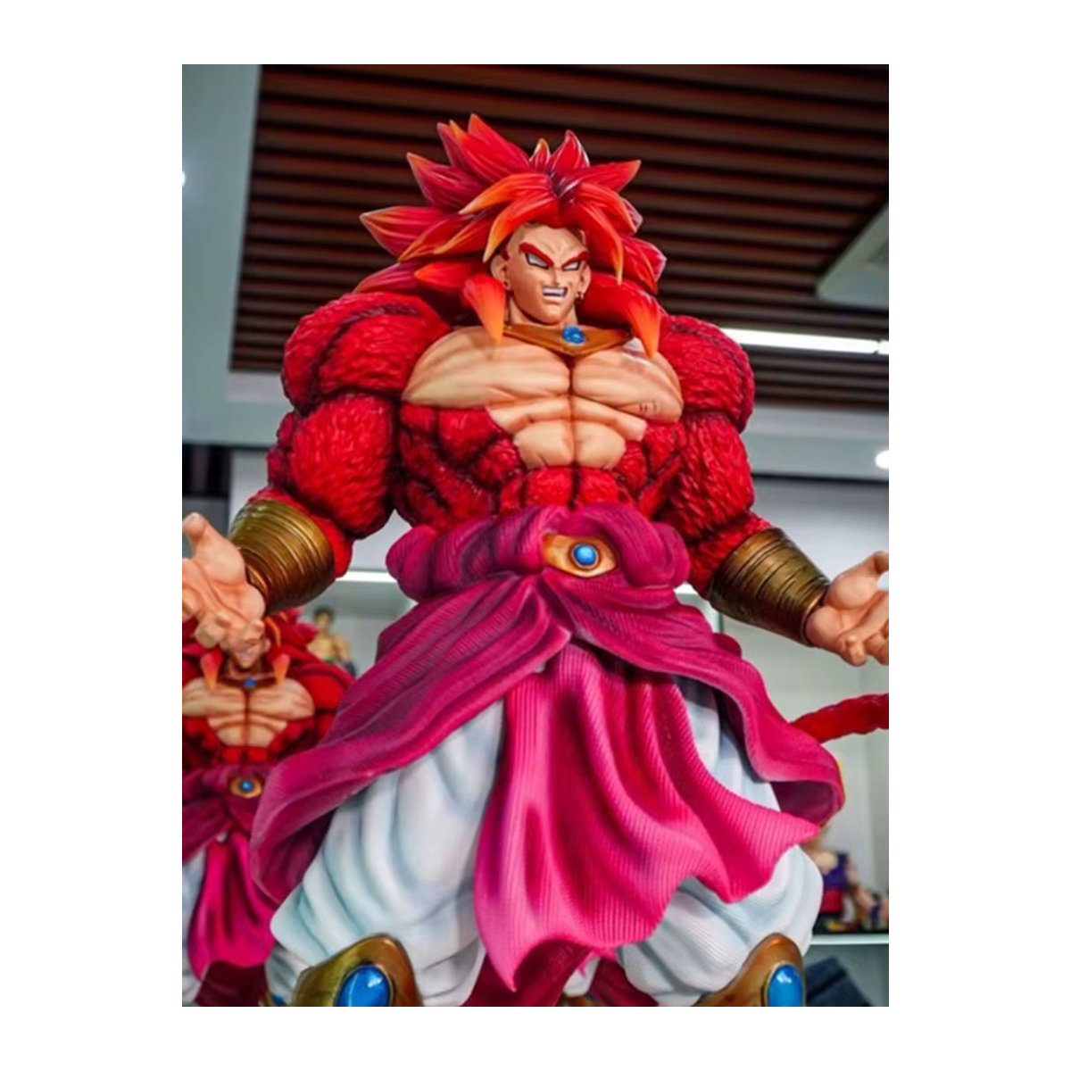 Bandai Dragon Ball Z Brolly Figur in Rot, Anime Sammlerstück Statue, Höhe: 30 cm - Bild 7