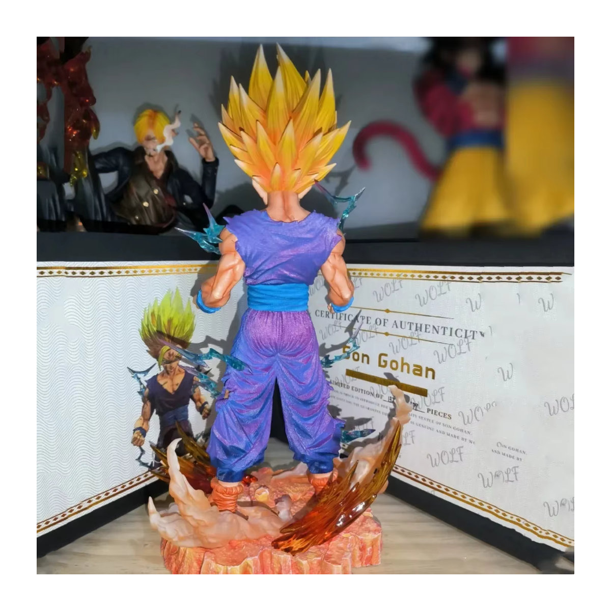 Bandai Dragon Ball Z Gohan Super Saiyan 2 Sammlerfigur aus Kunstharz, Höhe: 28 cm, mehrfarbig - Bild 3