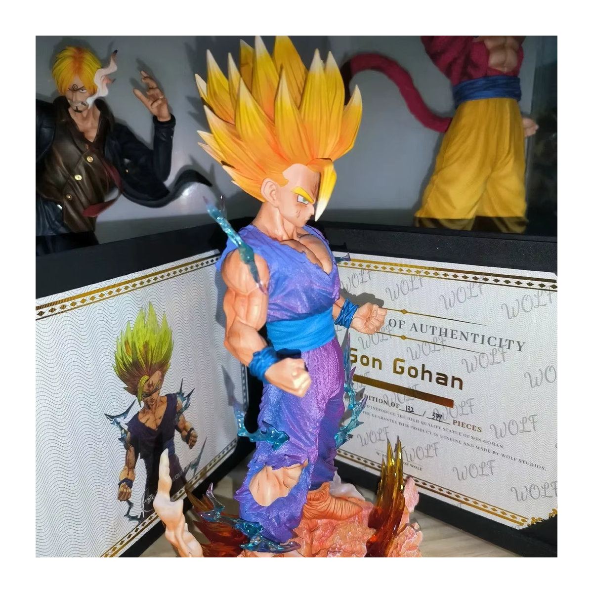 Bandai Dragon Ball Z Gohan Super Saiyan 2 Sammlerfigur aus Kunstharz, Höhe: 28 cm, mehrfarbig - Bild 5