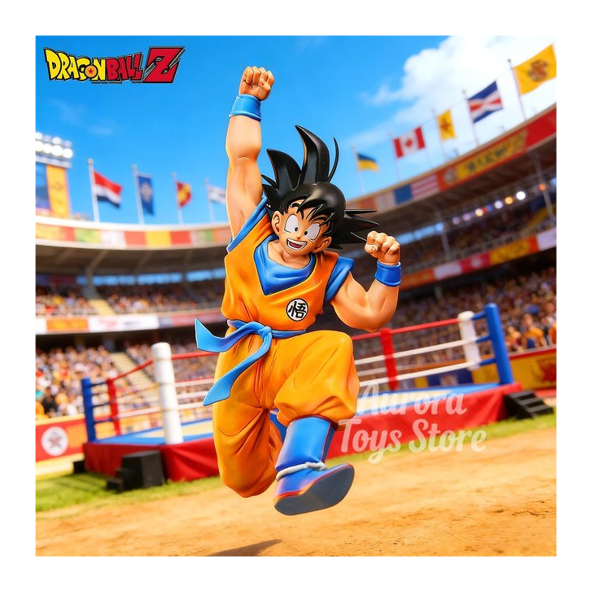 Bandai Dragon Ball Z Goku Actionfigur aus PVC in Orange, 25 cm Höhe - Bild 1