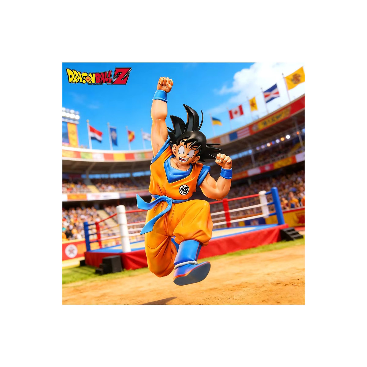 Bandai Dragon Ball Z Goku Actionfigur aus PVC in Orange, 25 cm Höhe - Bild 7