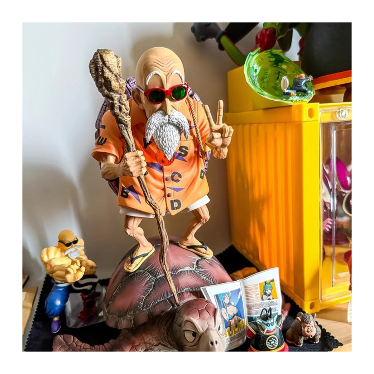 Bandai Dragon Ball Z Kame Sennin Figur Master Roshi Actionfigur aus Kunststoff in Orange, Höhe: 23,5 cm - Bild 1