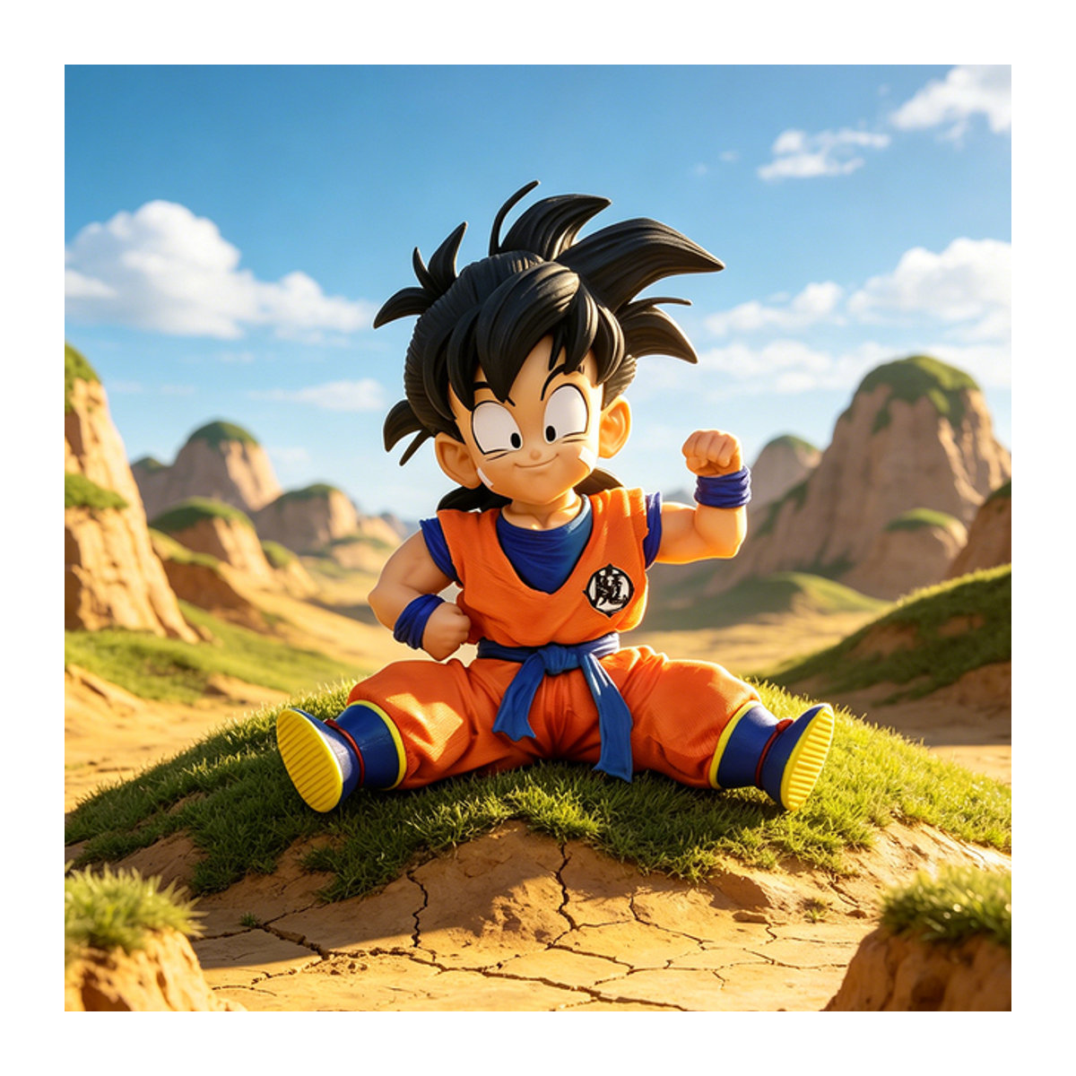 Bandai Dragon Ball Z Kid Gohan Actionfigur aus Kunststoff, mehrfarbig, Höhe: 12 cm - Bild 1