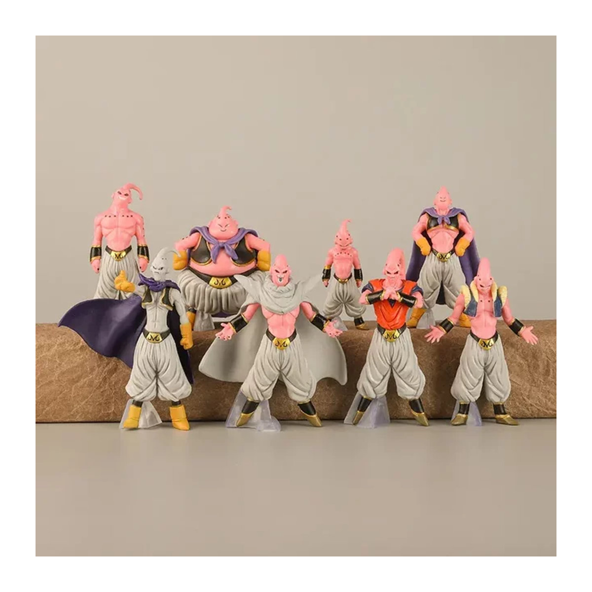 Bandai Dragon Ball Z Majin Buu Actionfiguren Set aus 8 Teilen, Super Saiyajin PVC Modell Figuren für Sammler und Kinder, mehrfarbig - Bild 1