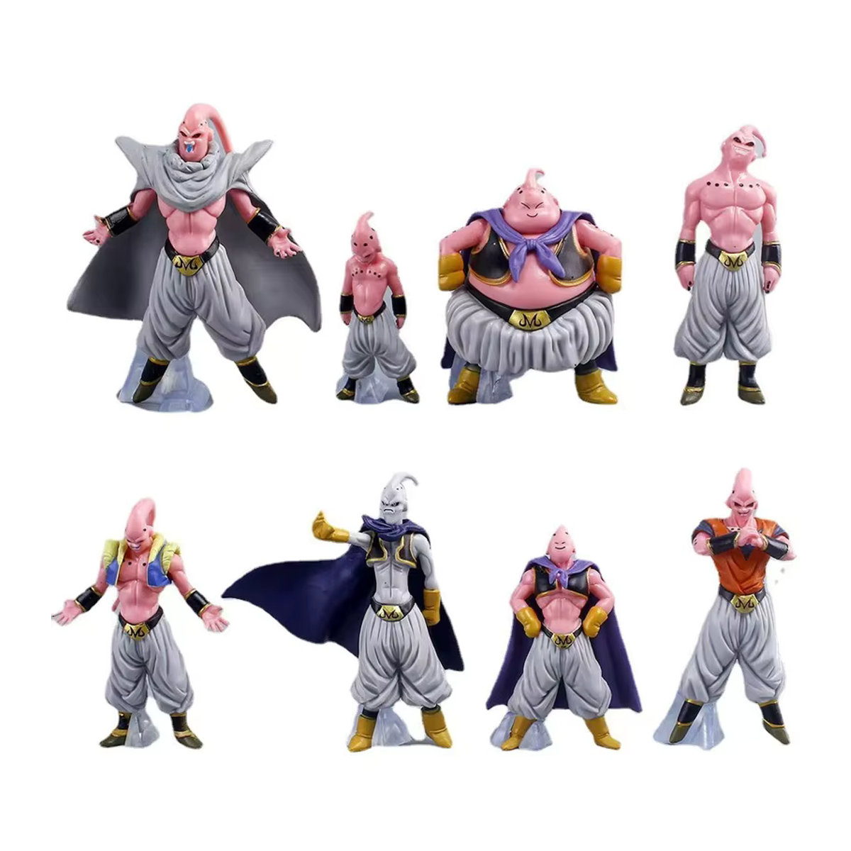Bandai Dragon Ball Z Majin Buu Actionfiguren Set aus 8 Teilen, Super Saiyajin PVC Modell Figuren für Sammler und Kinder, mehrfarbig - Bild 5