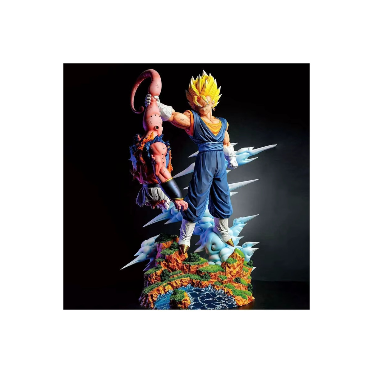 Bandai Dragon Ball Z Sammlerfigur Majin Buu vs. Vegetto PVC Statue, mehrfarbig, Höhe: 33 cm - Bild 7