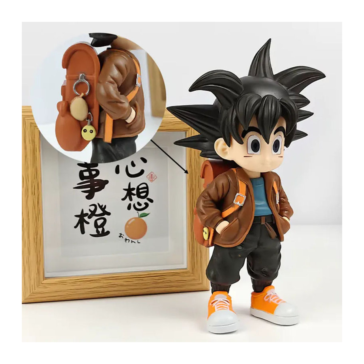 Bandai Dragon Ball Z Son Goku Actionfigur aus PVC als Telefonhalterung und Autodekoration, mehrfarbig, Höhe: 15 cm - Bild 2