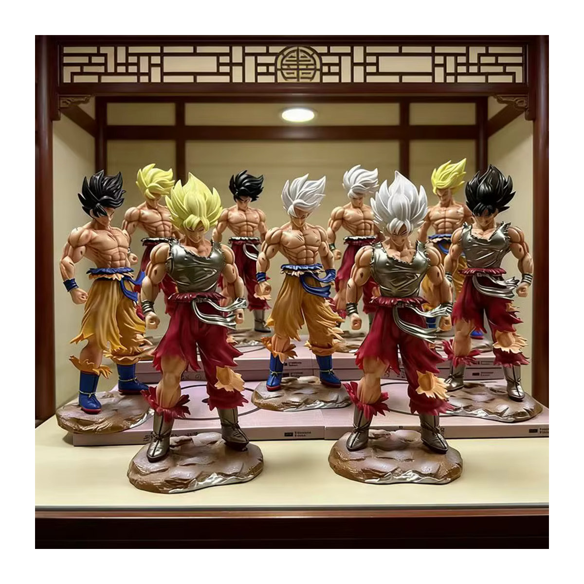 Bandai Dragon Ball Z Son Goku Actionfigur, mehrfarbige Anime Statue, Höhe: 22 cm - Bild 2
