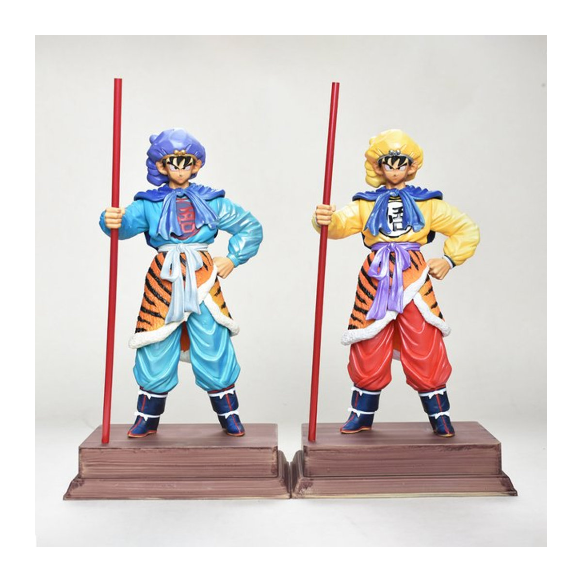 Bandai Dragon Ball Z Son Goku Actionfigur mit Tigerfell-Rock in Mehrfarbig, PVC-Statue für Sammler und Kinder - Bild 1
