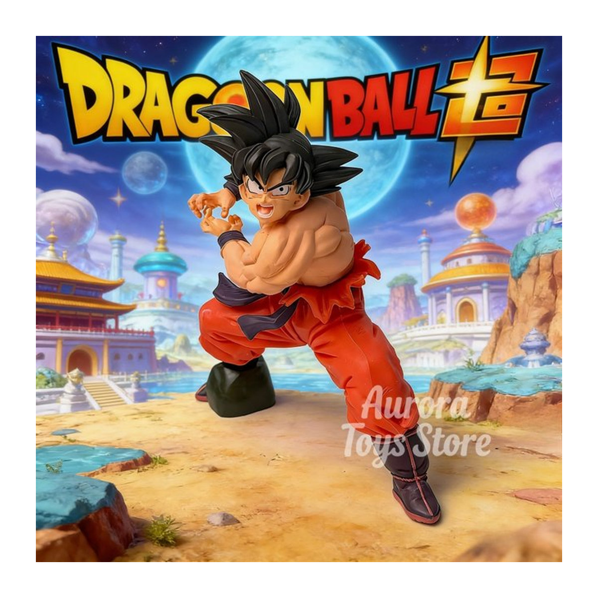 Bandai Dragon Ball Z Son Goku Actionfigur Tenkaichi Budokai aus PVC, mehrfarbig, Höhe: 13,5 cm - Bild 1