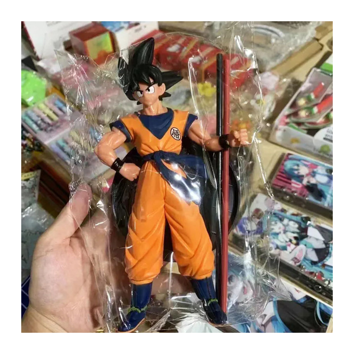 Bandai Dragon Ball Z Son Goku Anime-Figur Super the Movie Manga-Statue aus Kunststoff in Orange - Bild 1
