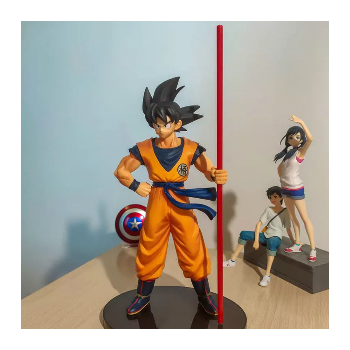 Bandai Dragon Ball Z Son Goku Anime-Figur Super the Movie Manga-Statue aus Kunststoff in Orange - Bild 5