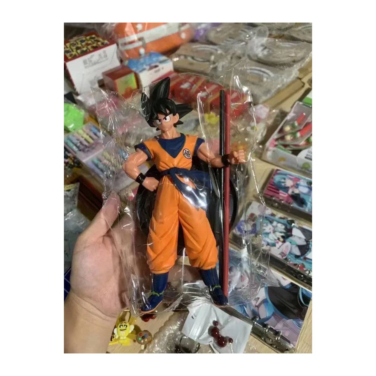Bandai Dragon Ball Z Son Goku Anime-Figur Super the Movie Manga-Statue aus Kunststoff in Orange - Bild 7