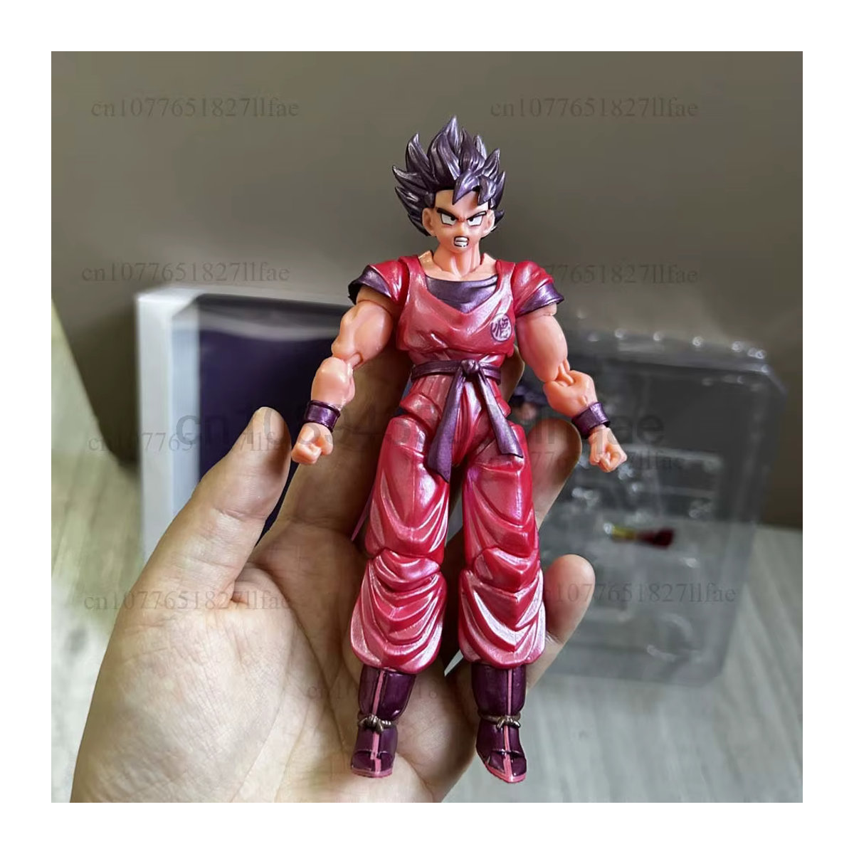 Bandai Dragon Ball Z Son Goku Kaioken Actionfigur in Rot aus Kunststoff mit beweglichen Gelenken - Bild 6