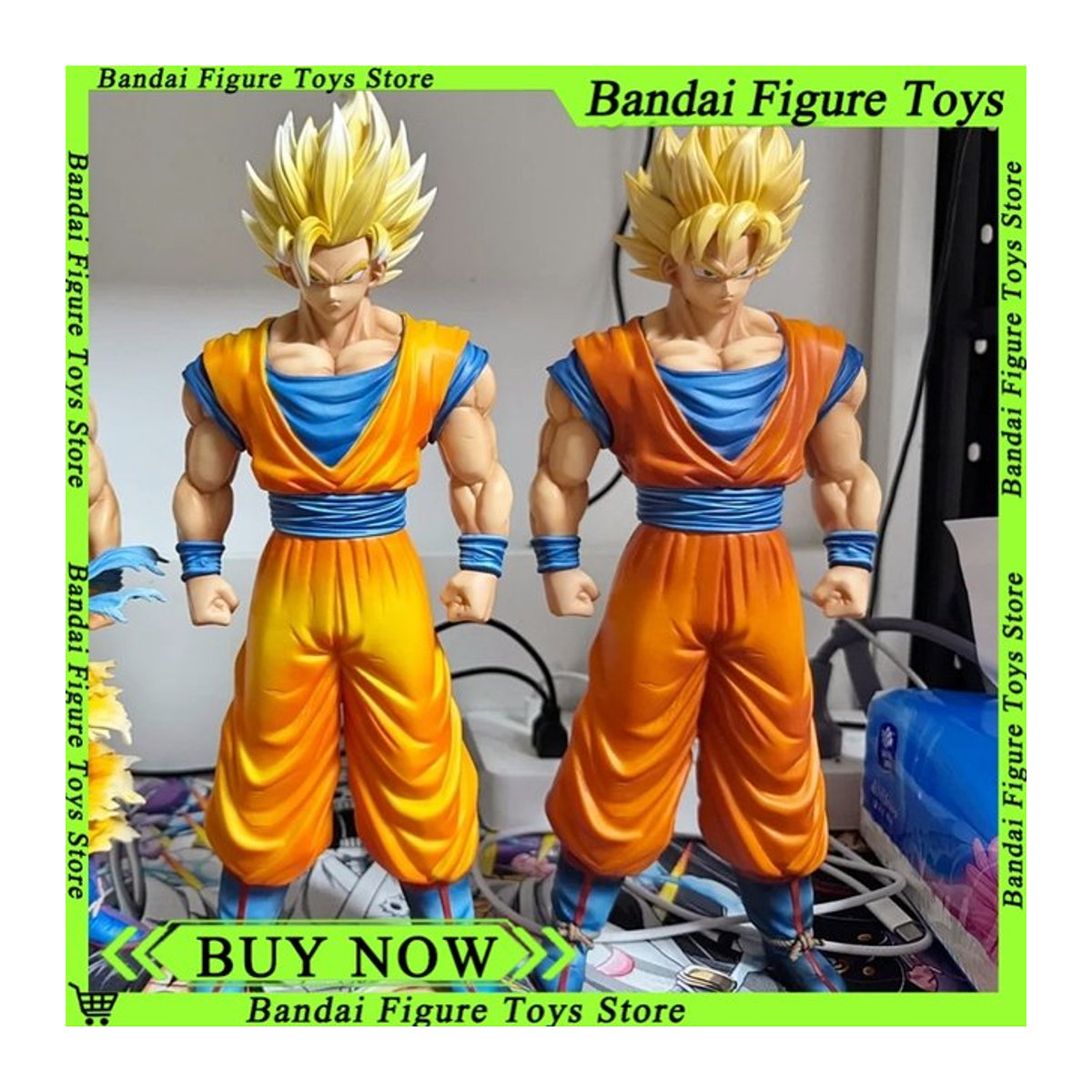 Bandai Dragon Ball Z Super Saiyajin 1 2 Anime Figur Kakarott Actionfigur, mehrfarbig, Höhe: 32 cm - Bild 1