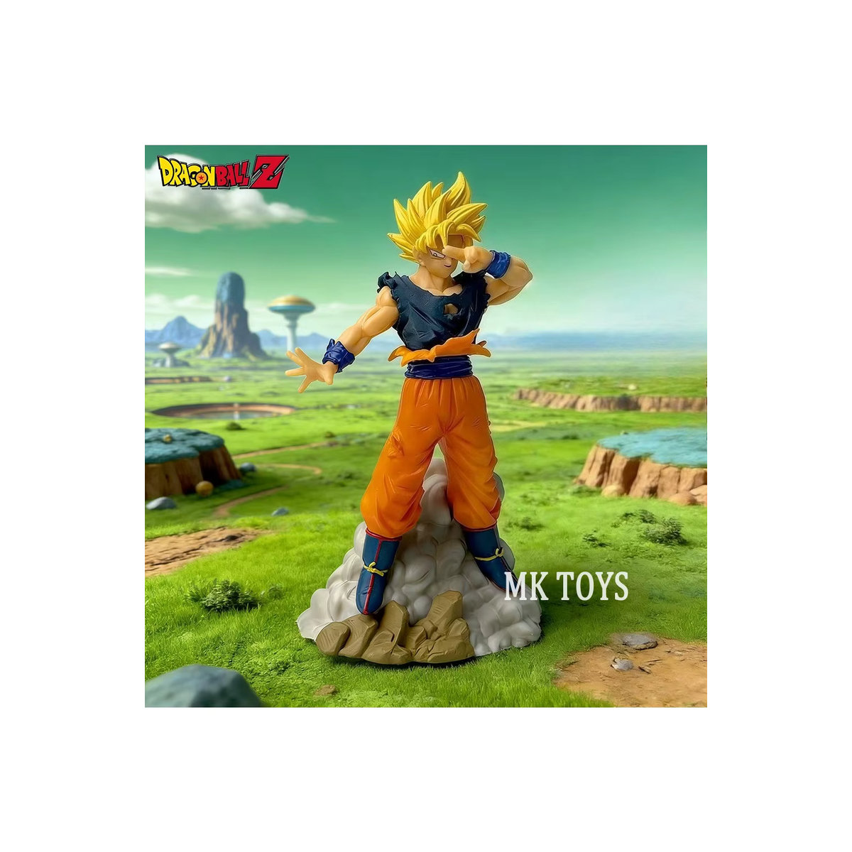 Bandai Dragon Ball Z Super Saiyajin Goku Actionfigur aus PVC, mehrfarbig, Höhe: 15 cm - Bild 5