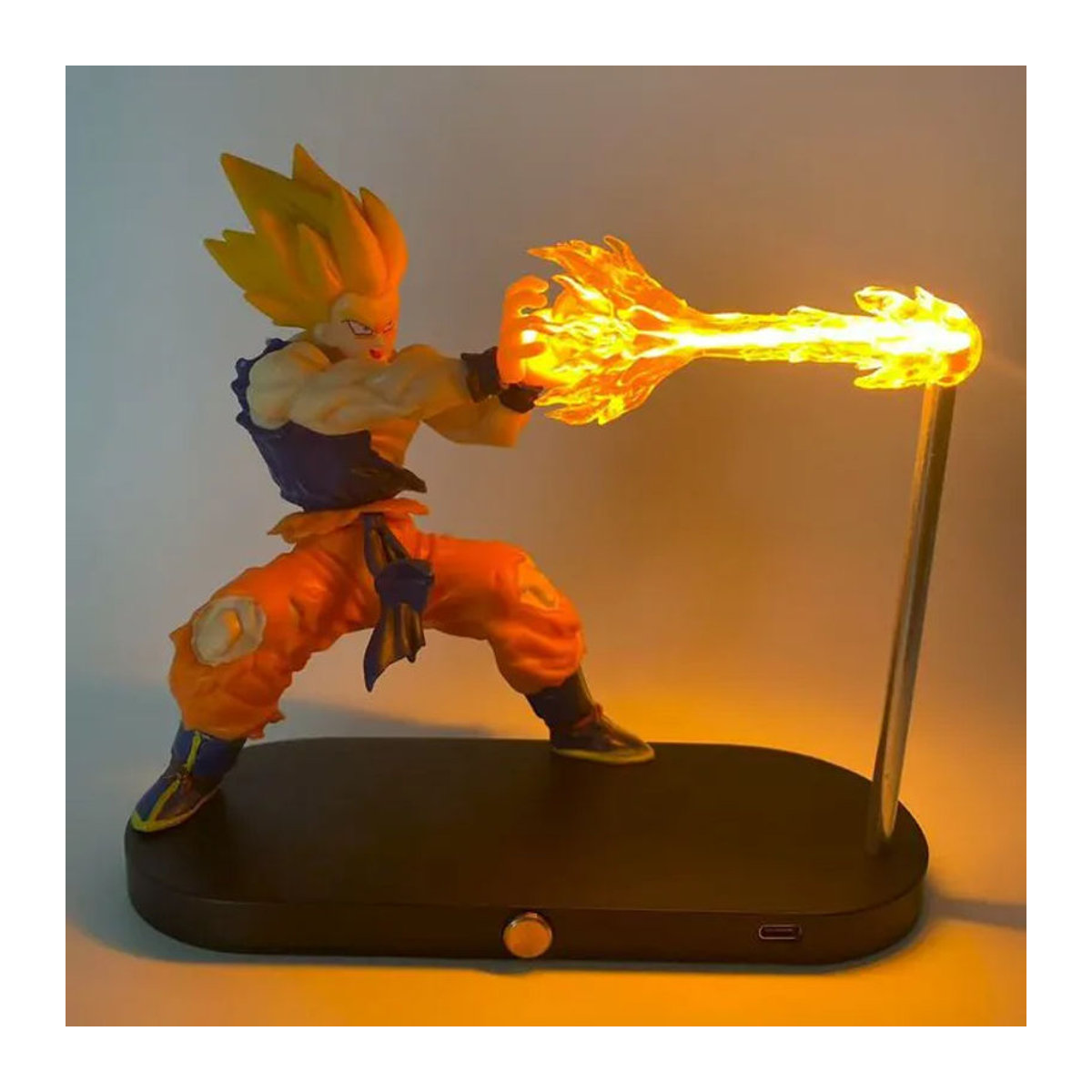 Bandai Dragon Ball Z Super Saiyajin Goku Kamehameha LED Nachtlicht Schwimmende Anime Figur in Mehrfarbig - Bild 1
