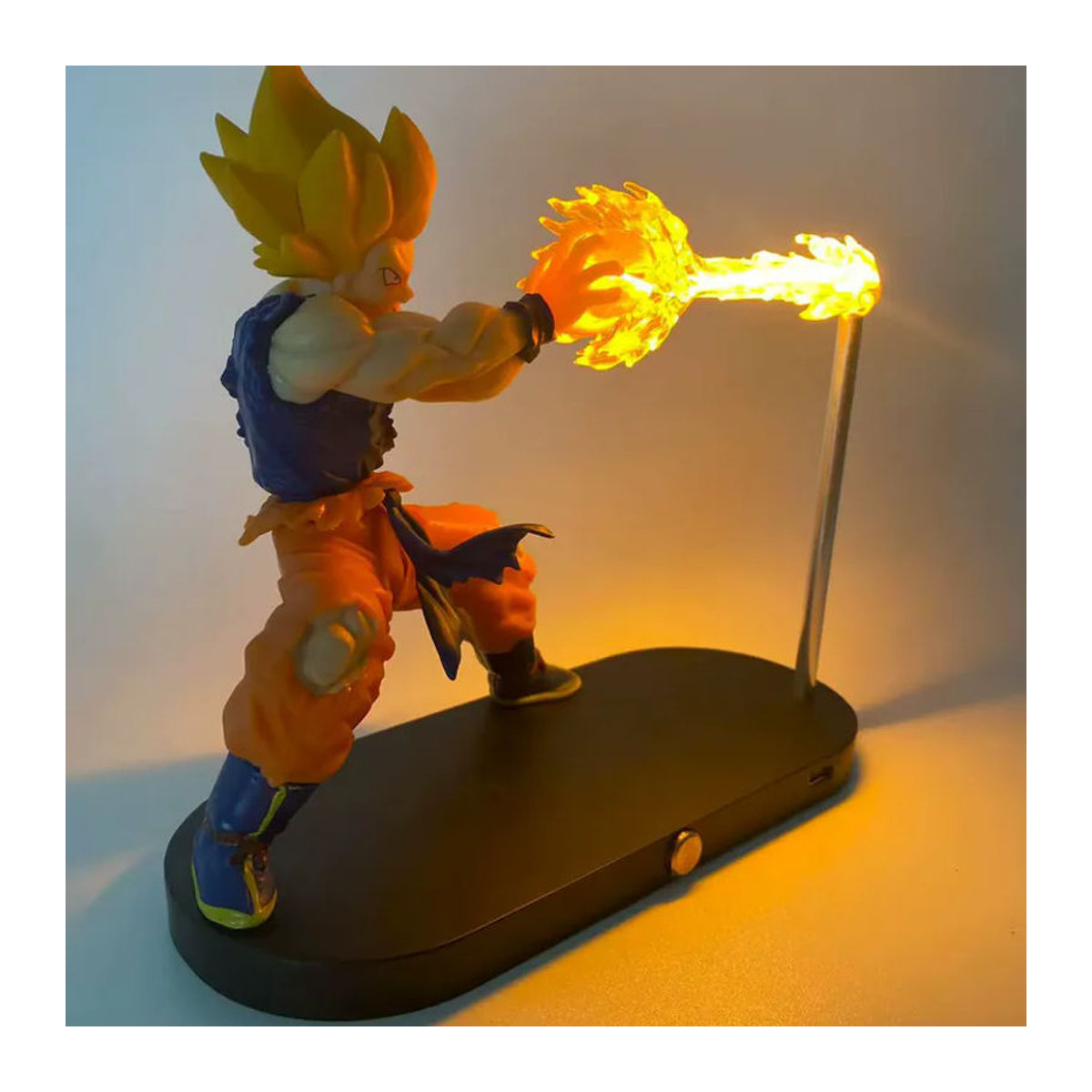 Bandai Dragon Ball Z Super Saiyajin Goku Kamehameha LED Nachtlicht Schwimmende Anime Figur in Mehrfarbig - Bild 3