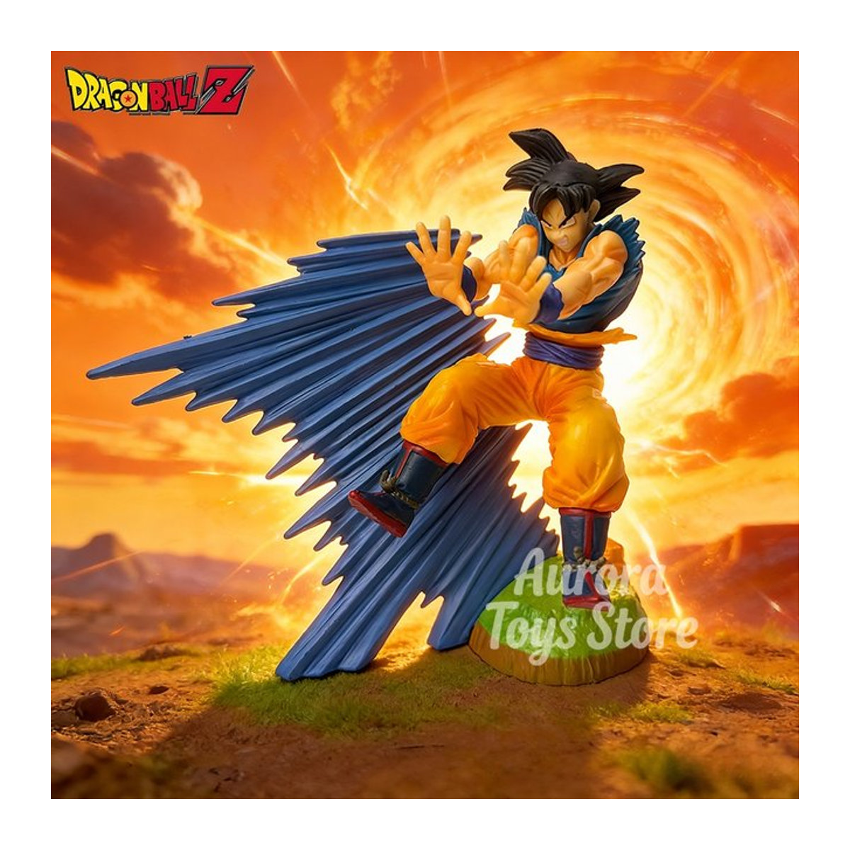 Bandai Dragon Ball Z Super Saiyan Goku Actionfigur aus PVC, mehrfarbig, Höhe: 15 cm - Bild 1