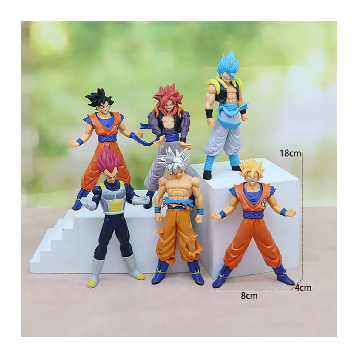 Bandai Dragon Ball Z Super Saiyan Goku Rose Actionfigur aus Kunststoff in Rosa und Mehrfarbig - Bild 4