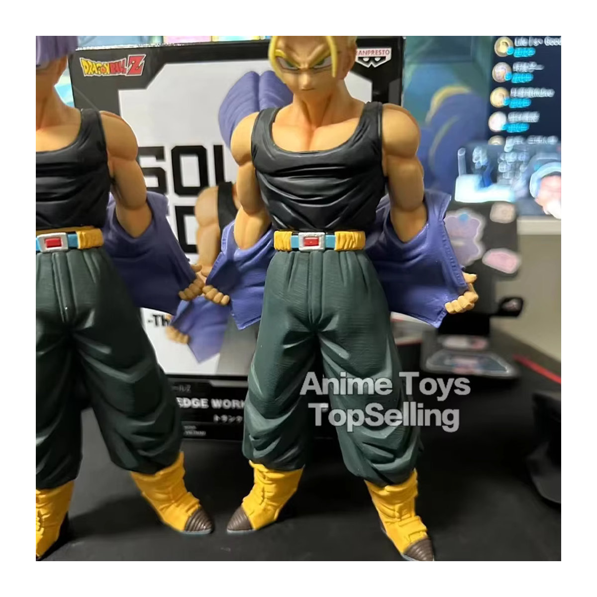 Bandai Dragon Ball Z Trunks Actionfigur aus PVC, Zukunft Trunks Sammelmodell, mehrfarbig, Höhe: 20-21 cm - Bild 2