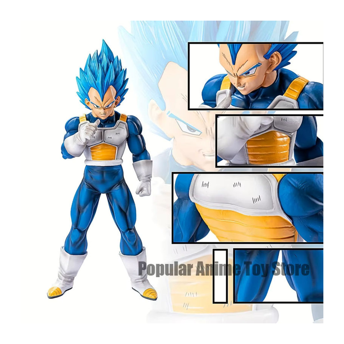 Bandai Dragon Ball Z Vegeta Figur Super Saiyajin Blau aus Kunststoff, Höhe: 28 cm - Bild 2