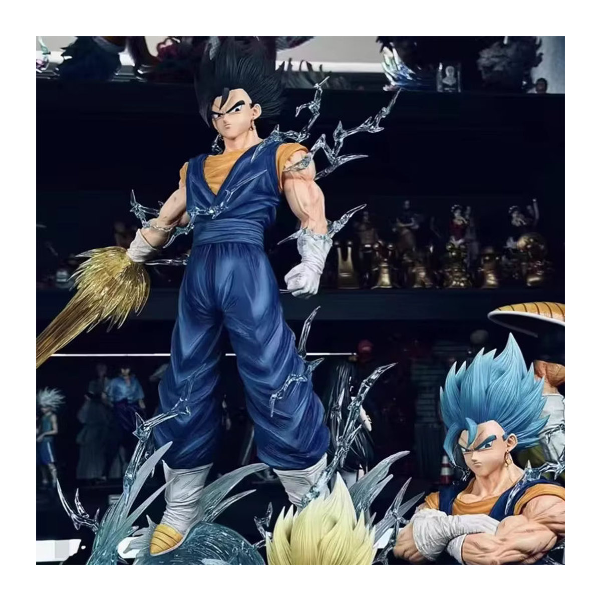 Bandai Dragon Ball Z Vegetto Anime Figur Super Saiyajin Statue in Blau, Höhe: 37 cm - Bild 2