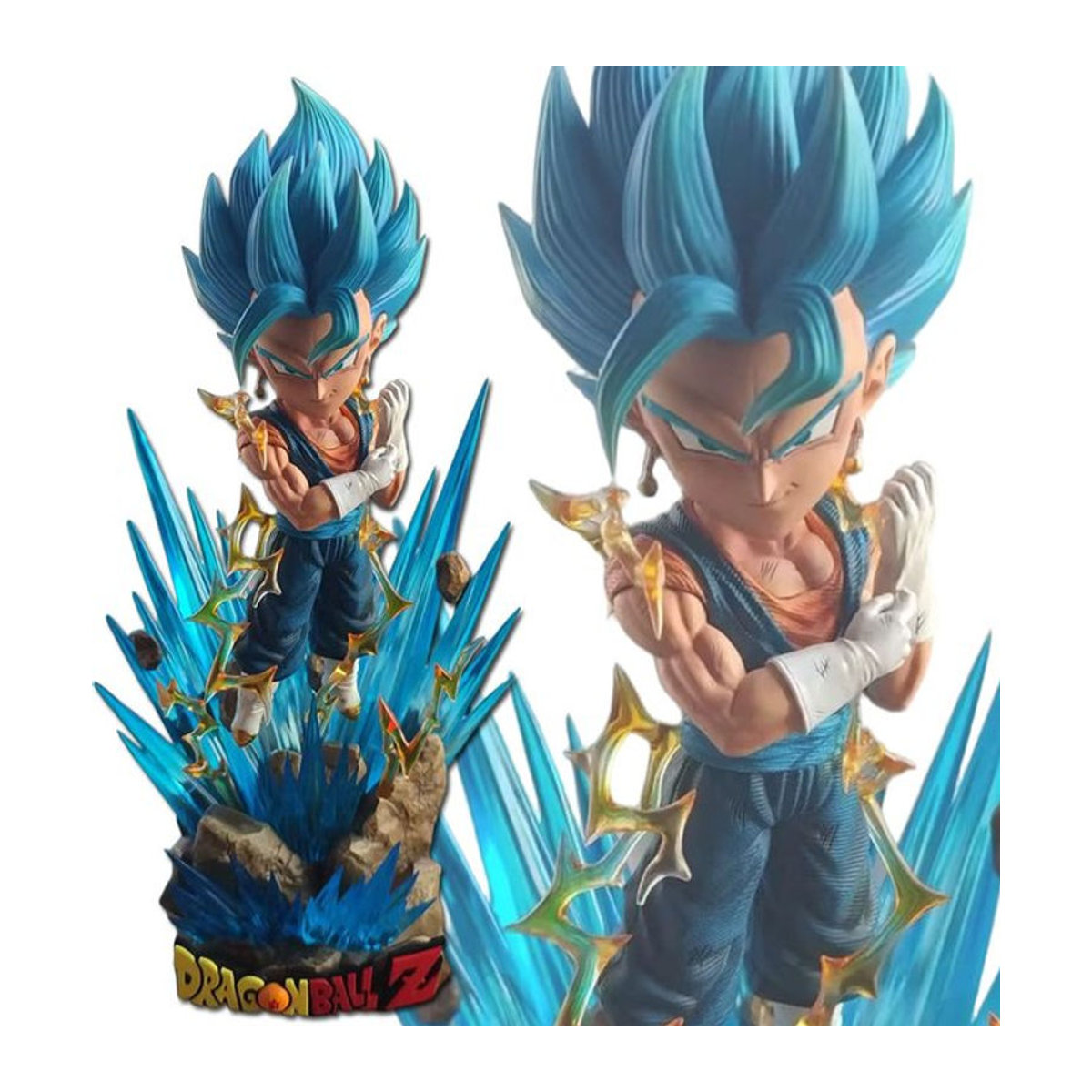 Bandai Dragon Ball Z Vegito Super Saiyajin Actionfigur in Blau, 16 cm Höhe - Bild 1