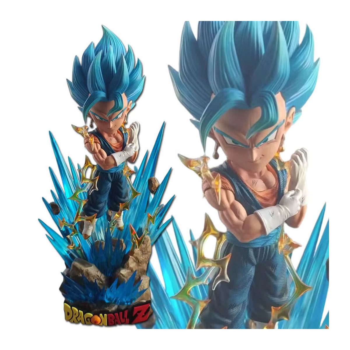 Bandai Dragon Ball Z Vegito Super Saiyajin Actionfigur in Blau, 16 cm Höhe - Bild 6