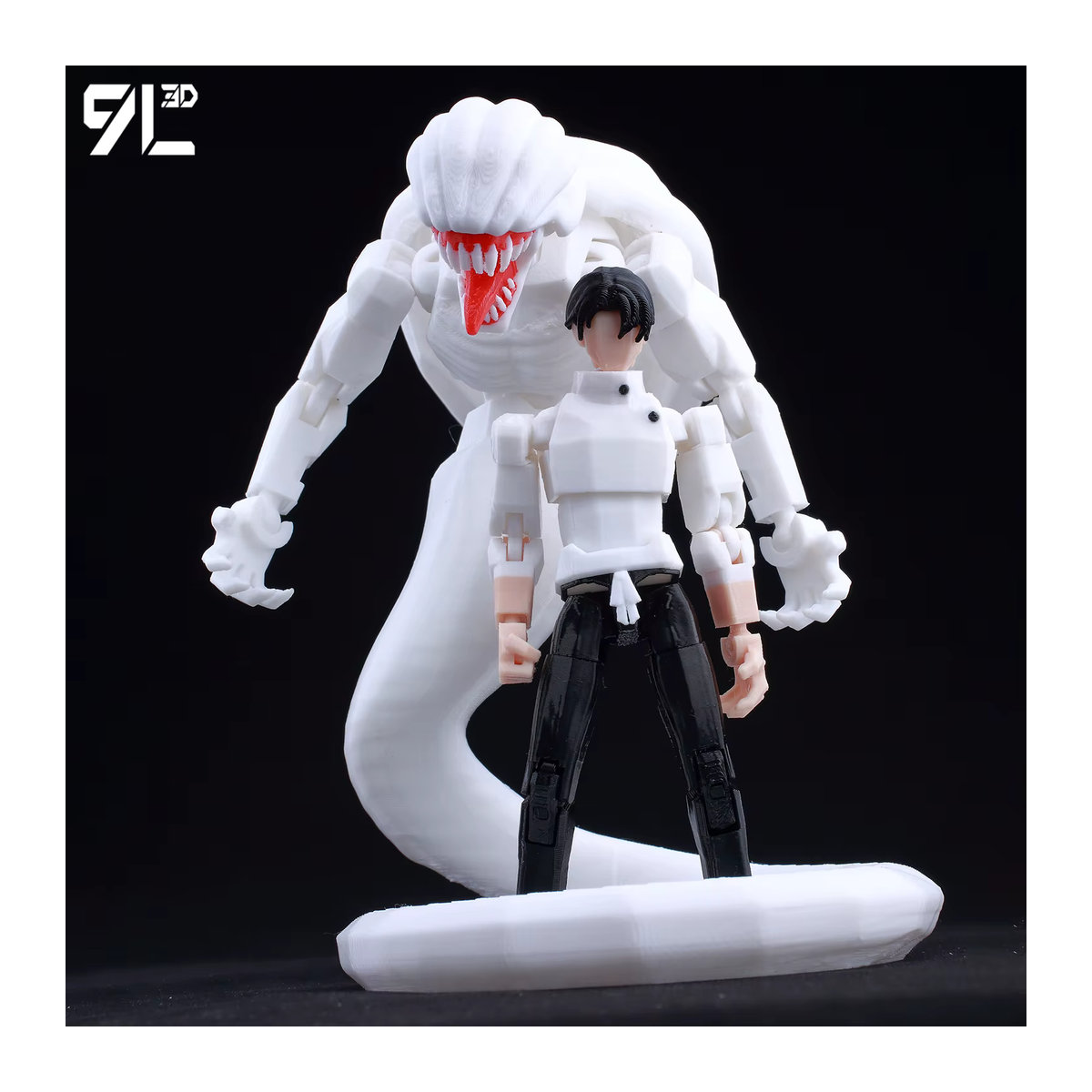 Bandai Dummy13 JJK Anime Figuren 3D Gedruckt, Bewegliche Multi-Jointed Modellfiguren in Schwarz und Mehrfarbig - Bild 3