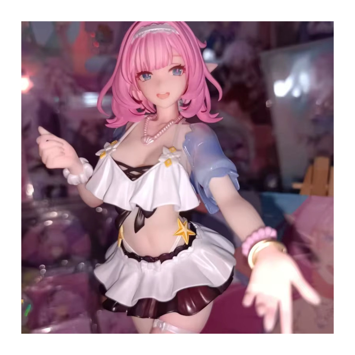 Bandai Elysia PVC-Figur Honkai Impact 3rd Beach Badeanzug Ver. Anime Desktop Modell Ornament, mehrfarbig, Höhe: 23 cm - Bild 2