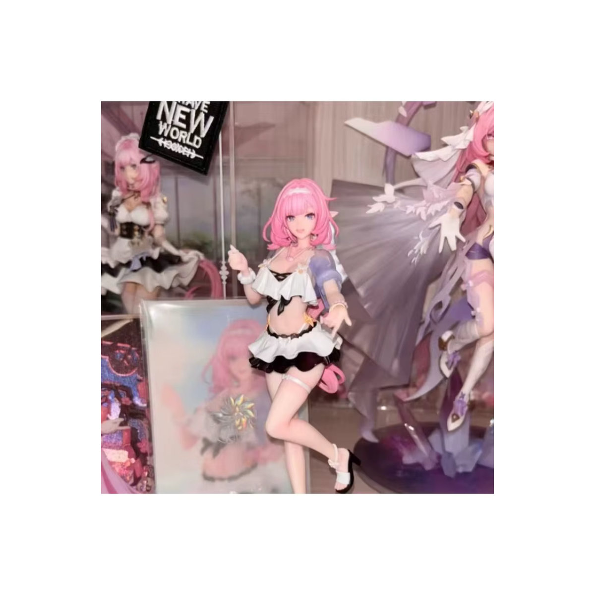 Bandai Elysia PVC-Figur Honkai Impact 3rd Beach Badeanzug Ver. Anime Desktop Modell Ornament, mehrfarbig, Höhe: 23 cm - Bild 6