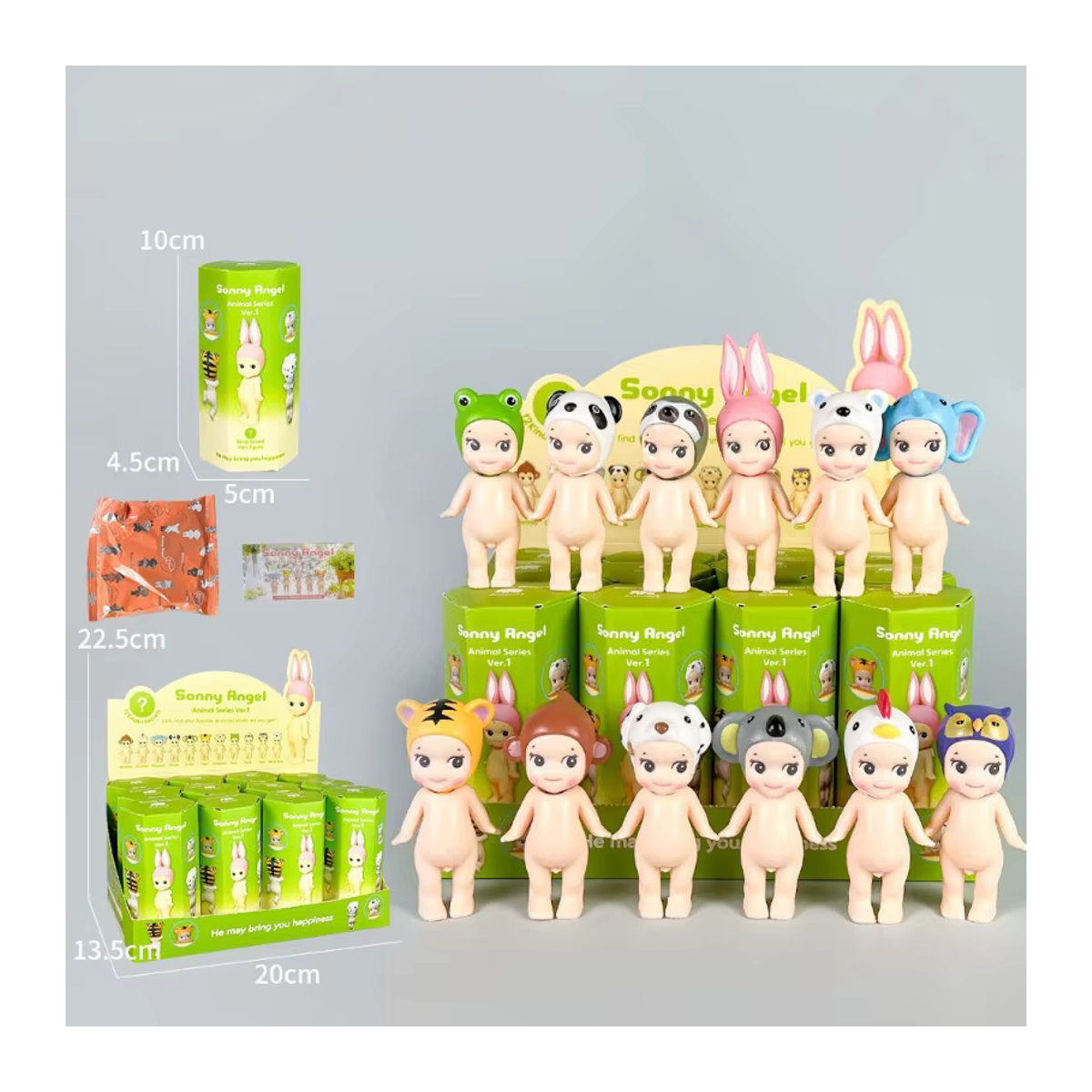 Bandai Engel-Hipper Blind Box Anime Tier-Stehfiguren aus Kunststoff in Mehrfarbig - Bild 3