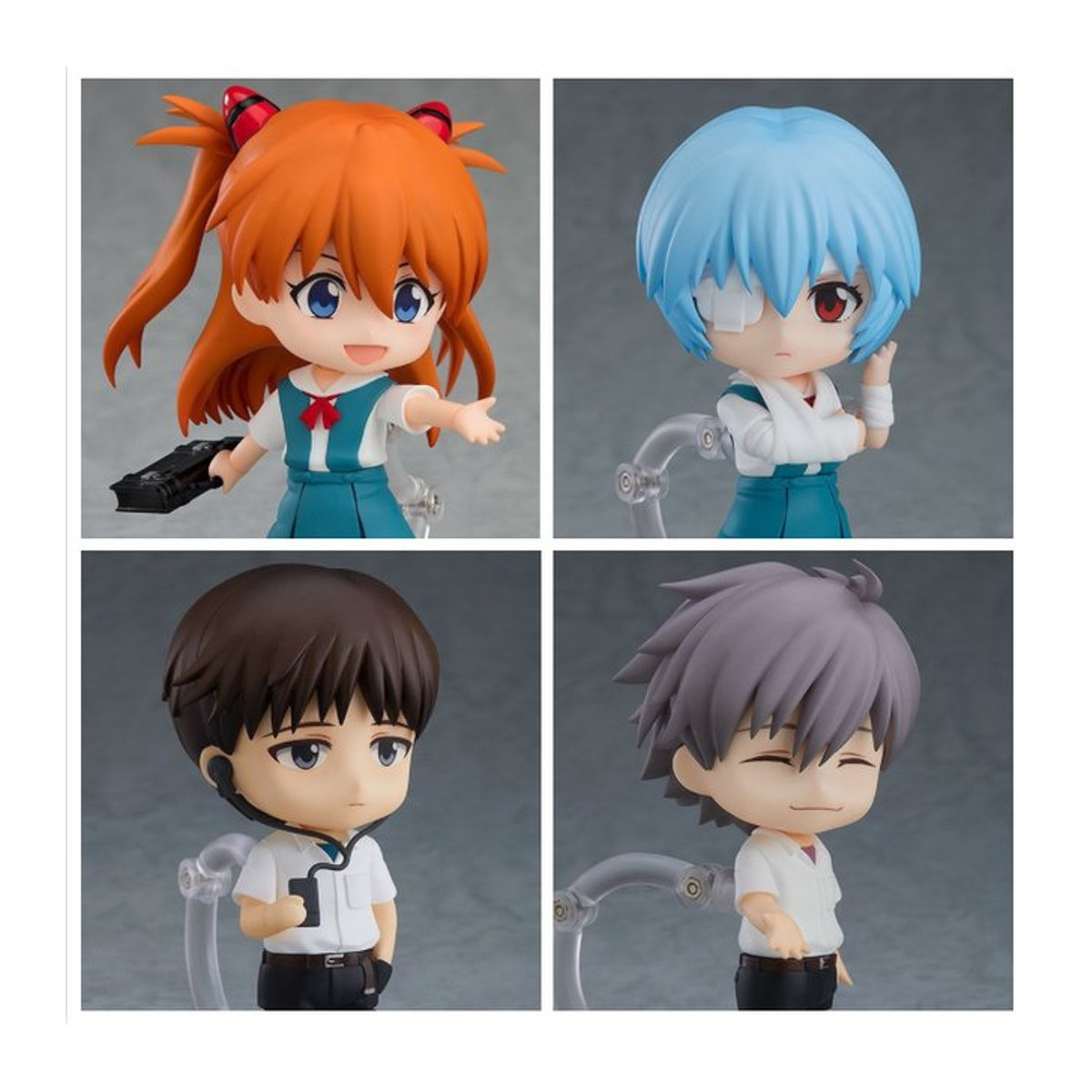 Bandai EVA Filmversion Artikulierte Anime Sammler-Actionfiguren Asuka Langley Rei Ayanami Shinji Ikari Kaworu Nagisa mehrfarbig - Bild 1