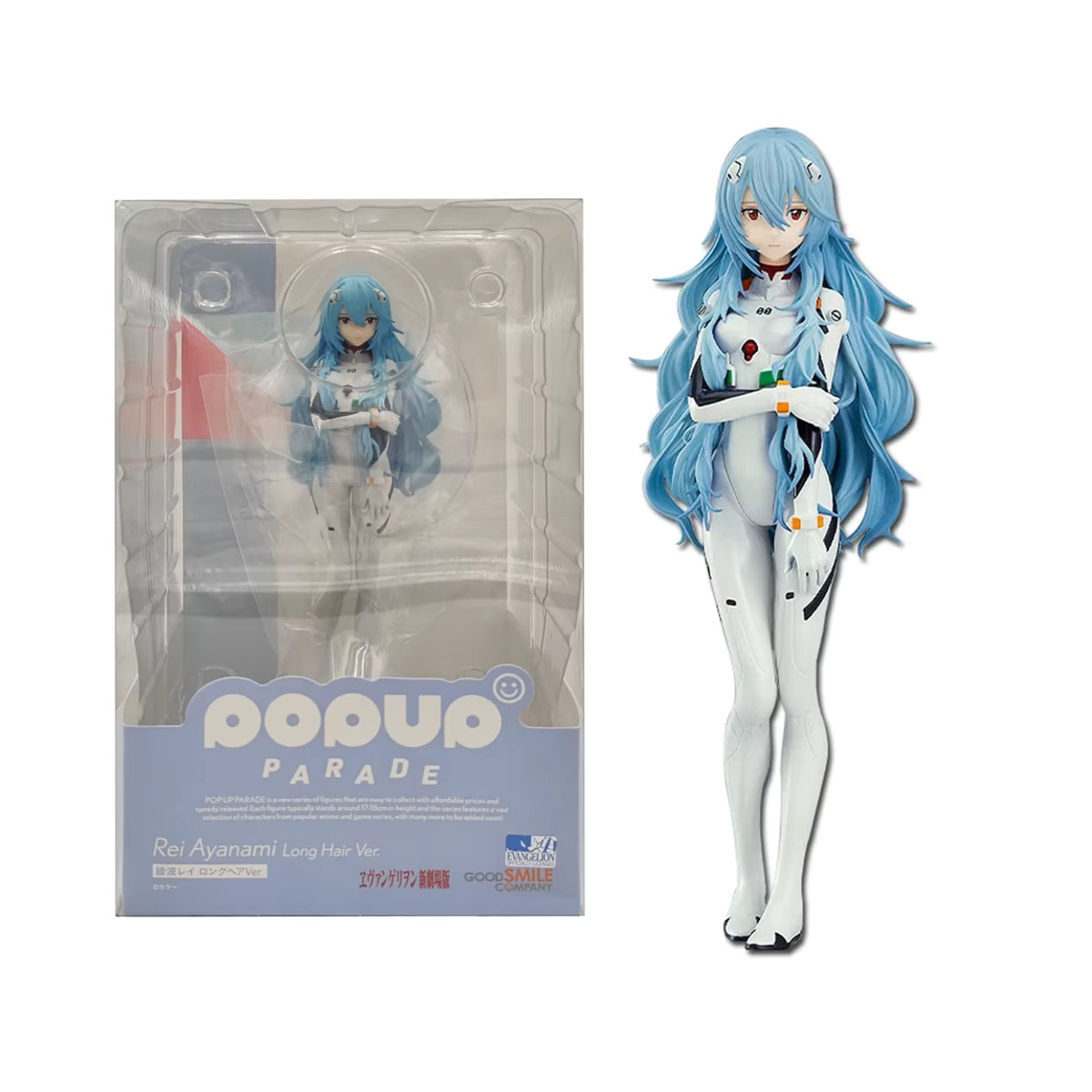 Bandai Evangelion Ayanami Rei Anime Figur aus PVC in Weiß, Höhe: 17 cm - Bild 5