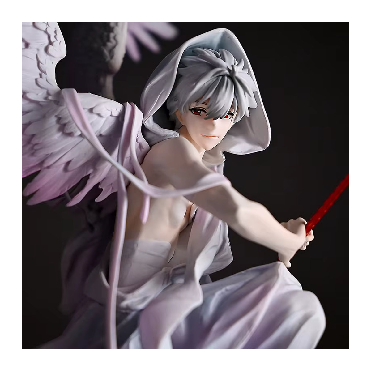 Bandai Evangelion Shin Gekijouban Nagisa Kaworu Anime Action Figure aus Kunststoff, weiß, Höhe: 28 cm - Bild 2