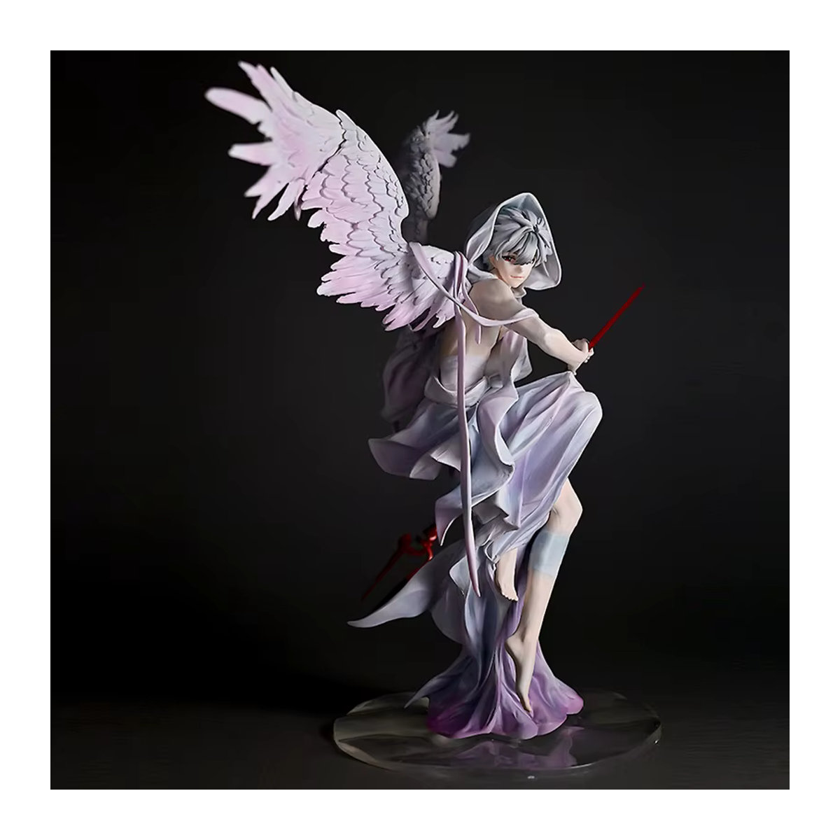 Bandai Evangelion Shin Gekijouban Nagisa Kaworu Anime Action Figure aus Kunststoff, weiß, Höhe: 28 cm - Bild 3