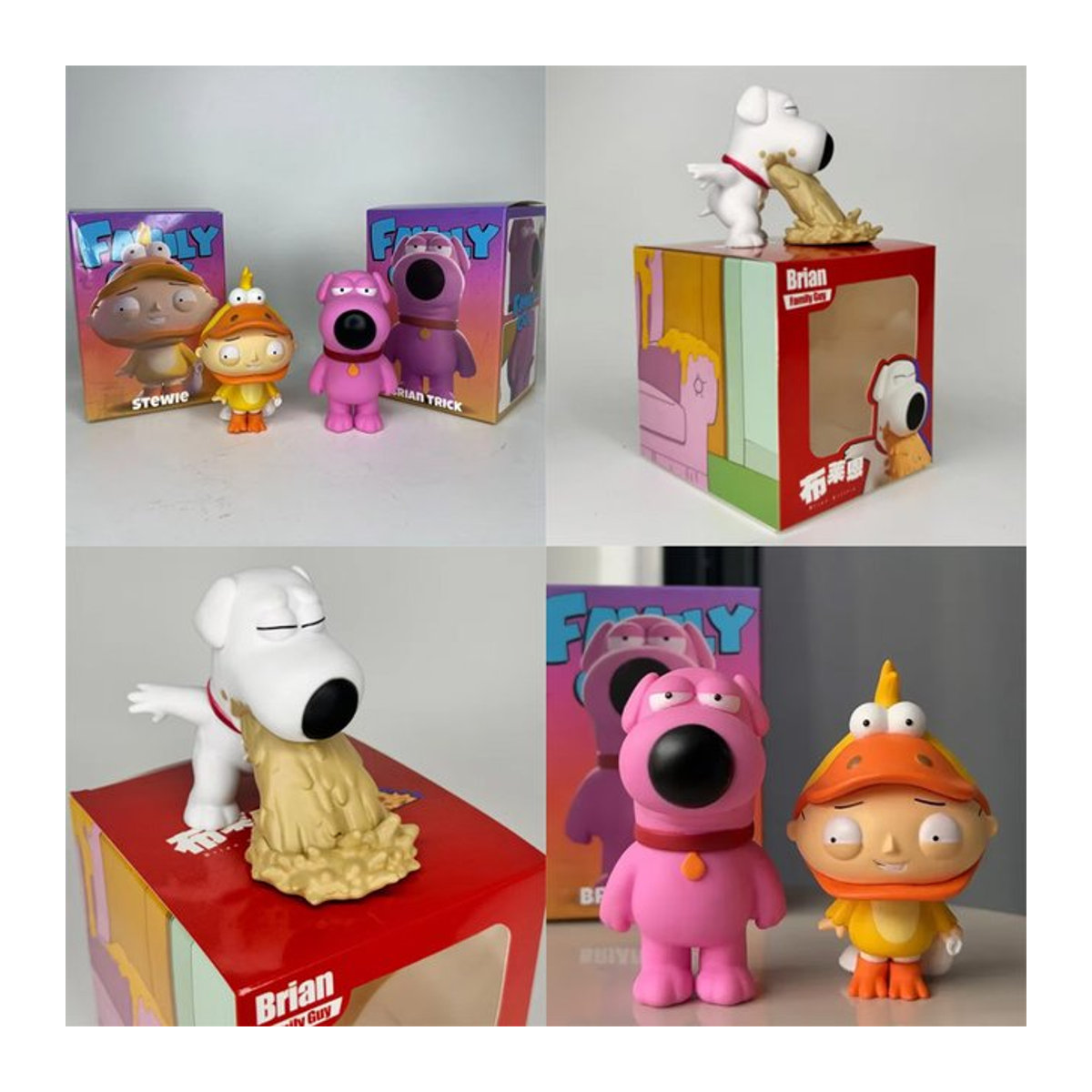 Bandai Family Guy Actionfiguren Brian und Stewie aus PVC, mehrfarbig, Höhe: 10 cm - Bild 1