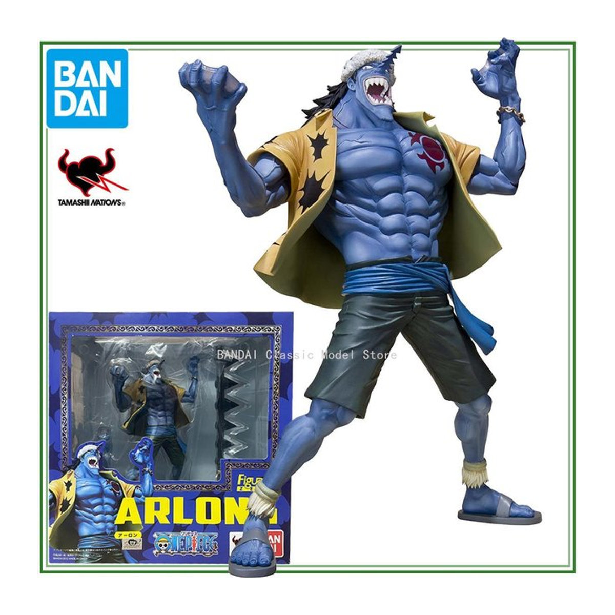 BANDAI Figuarts Zero One Piece Arlong Anime Modellfigur in Blau - Bild 1