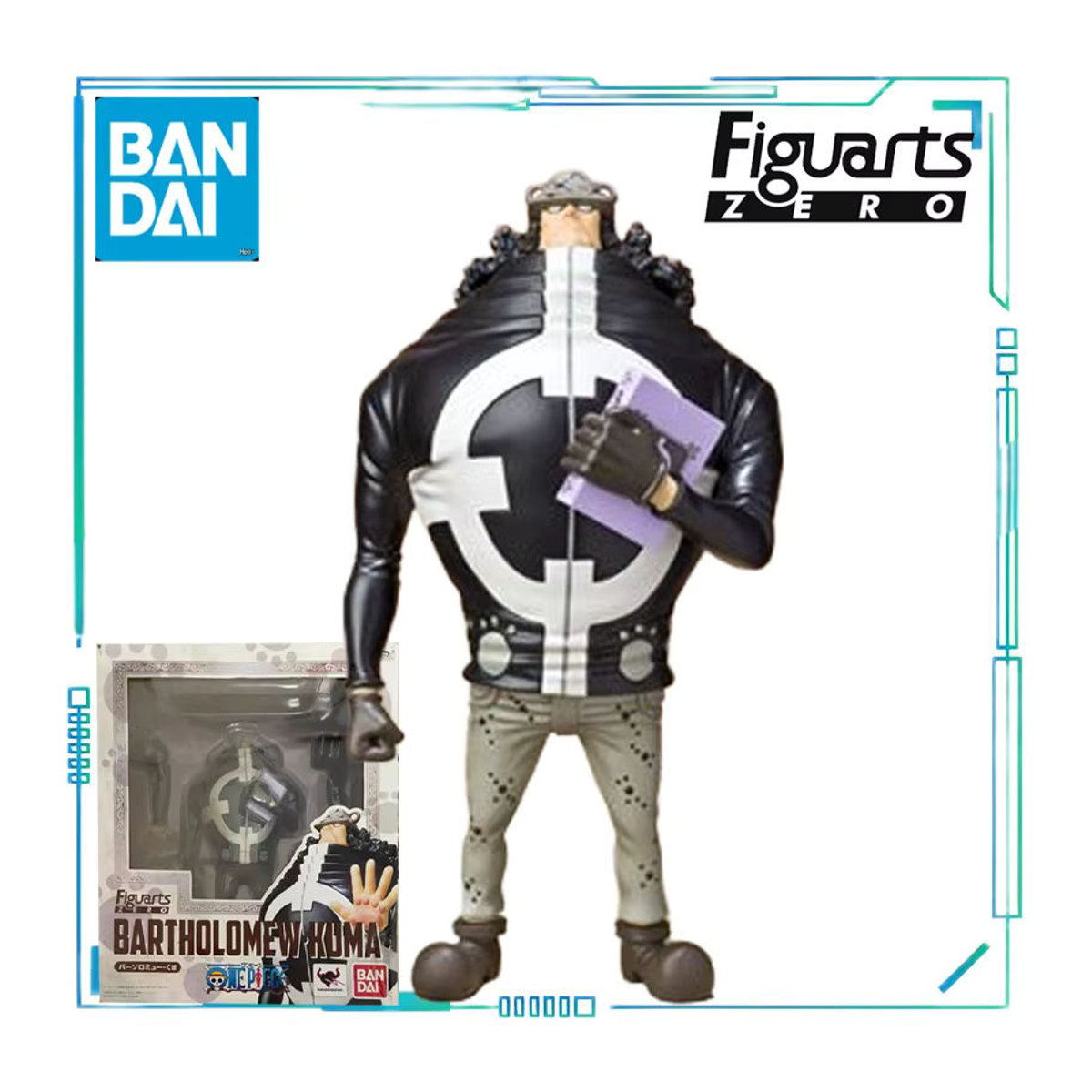 BANDAI FiguartsZERO One Piece Anime Figuren Sir Crocodile, Smoker und Bartholomew Kuma aus Kunststoff in Mehrfarbig - Bild 3