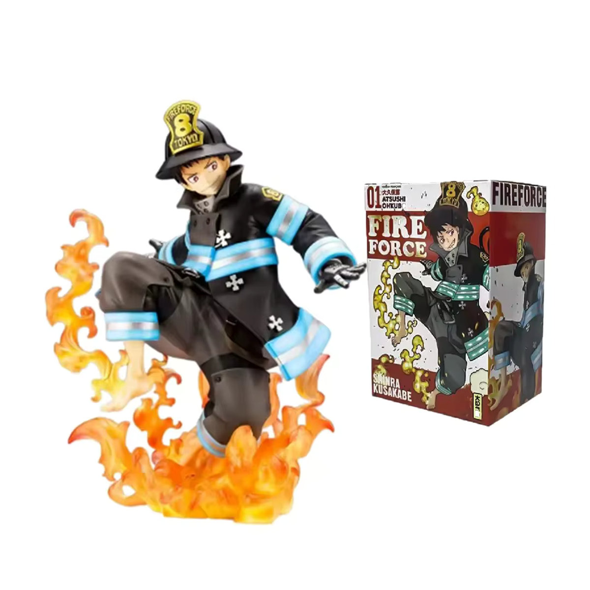 Bandai Fire Force Shinra Anime-Charakter Sammlerfigur Modellstatue in Mehrfarbig - Bild 6