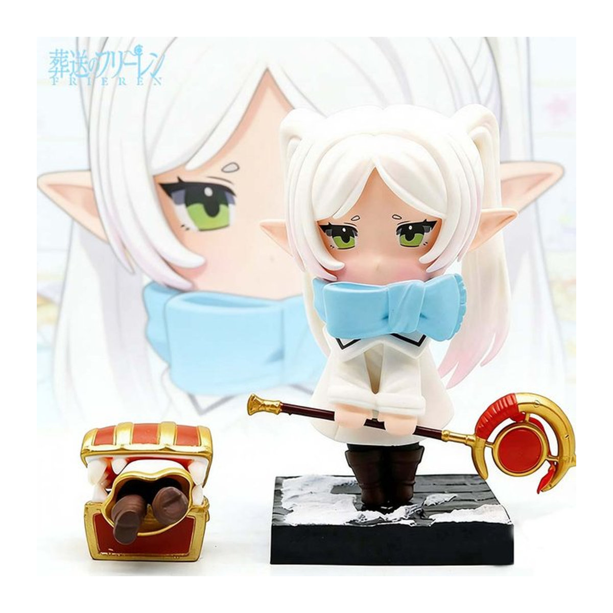 Bandai Frieren Anime Actionfigur aus PVC, mehrfarbiges Sammlerstück als Desktop-Ornament und Dekoration für Kinder - Bild 1