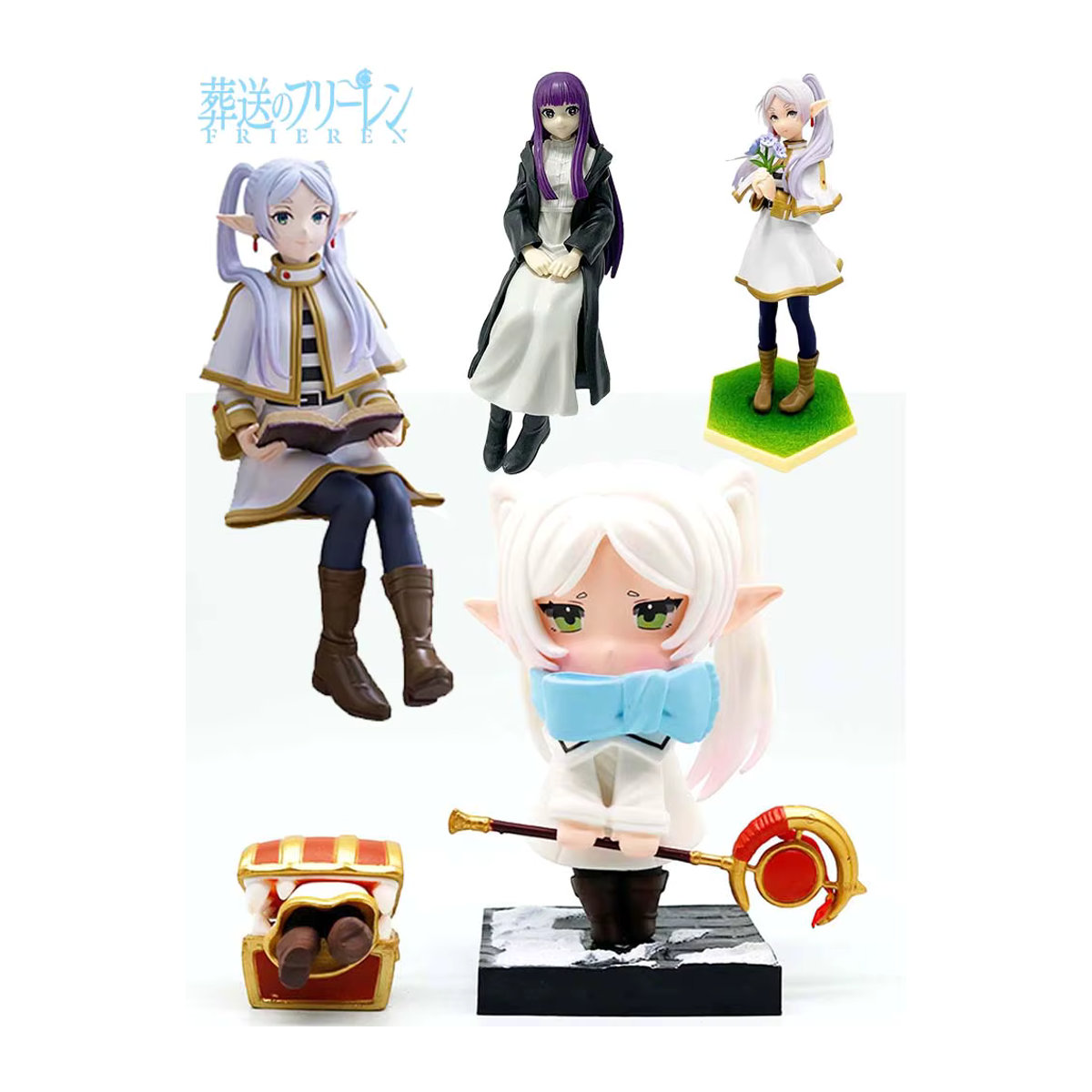 Bandai Frieren Anime Actionfigur aus PVC, mehrfarbiges Sammlerstück als Desktop-Ornament und Dekoration für Kinder - Bild 5