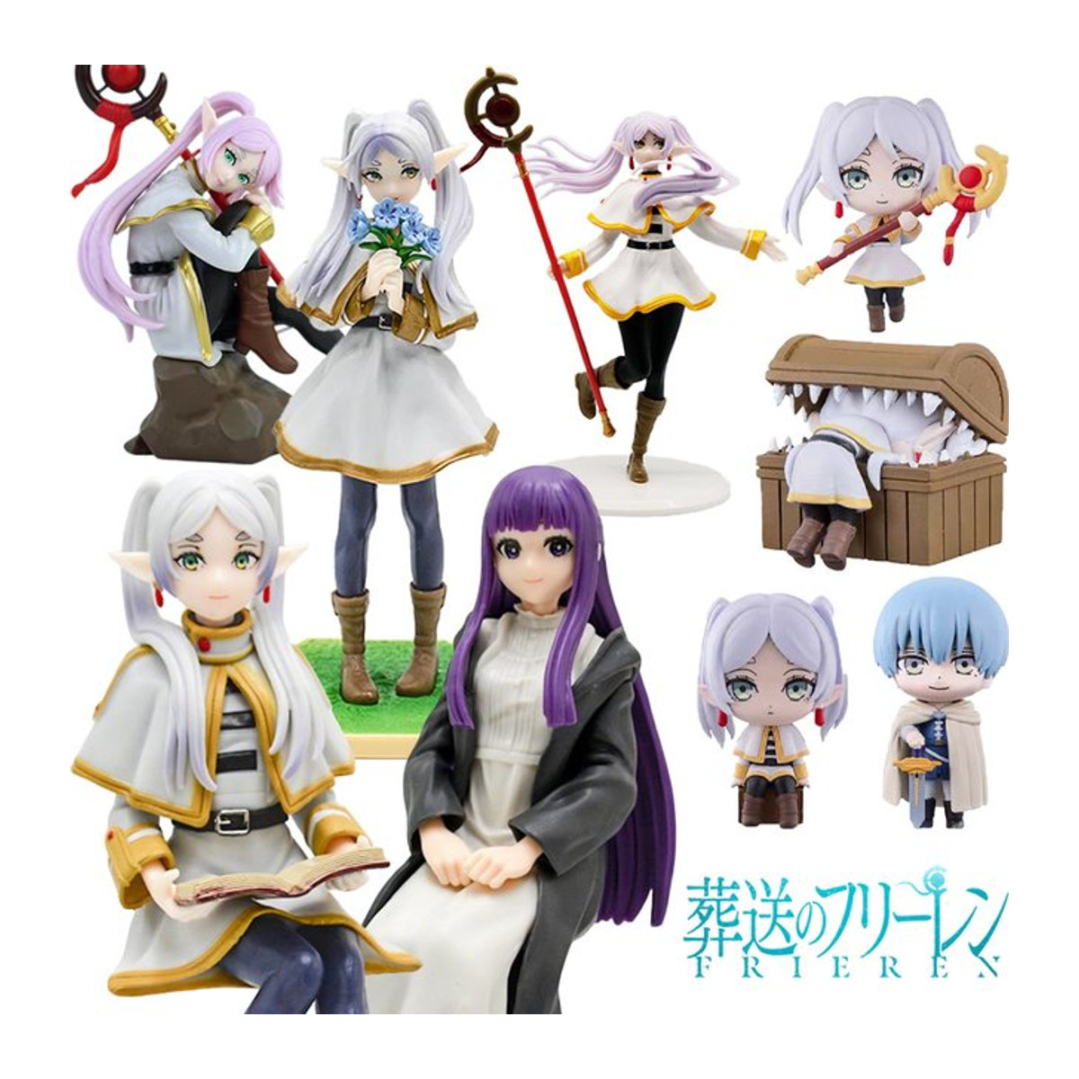 Bandai Frieren At The Funeral Figuren, Mehrfarbige PVC Actionfiguren als Sammelmodelle für Fans - Bild 1