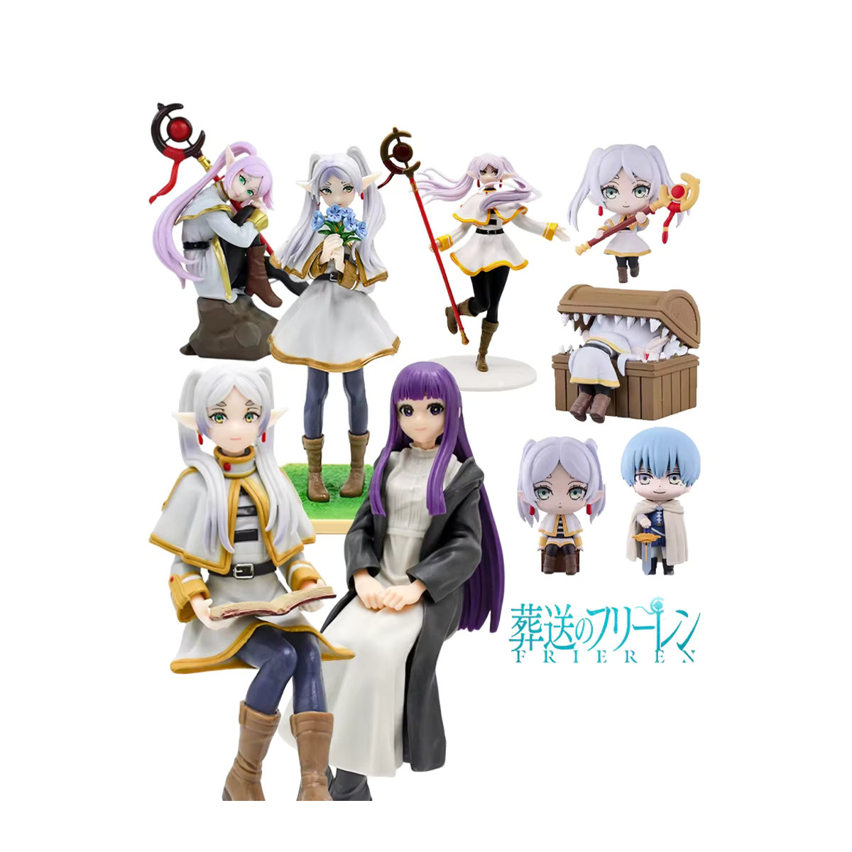 Bandai Frieren At The Funeral Figuren, Mehrfarbige PVC Actionfiguren als Sammelmodelle für Fans - Bild 6