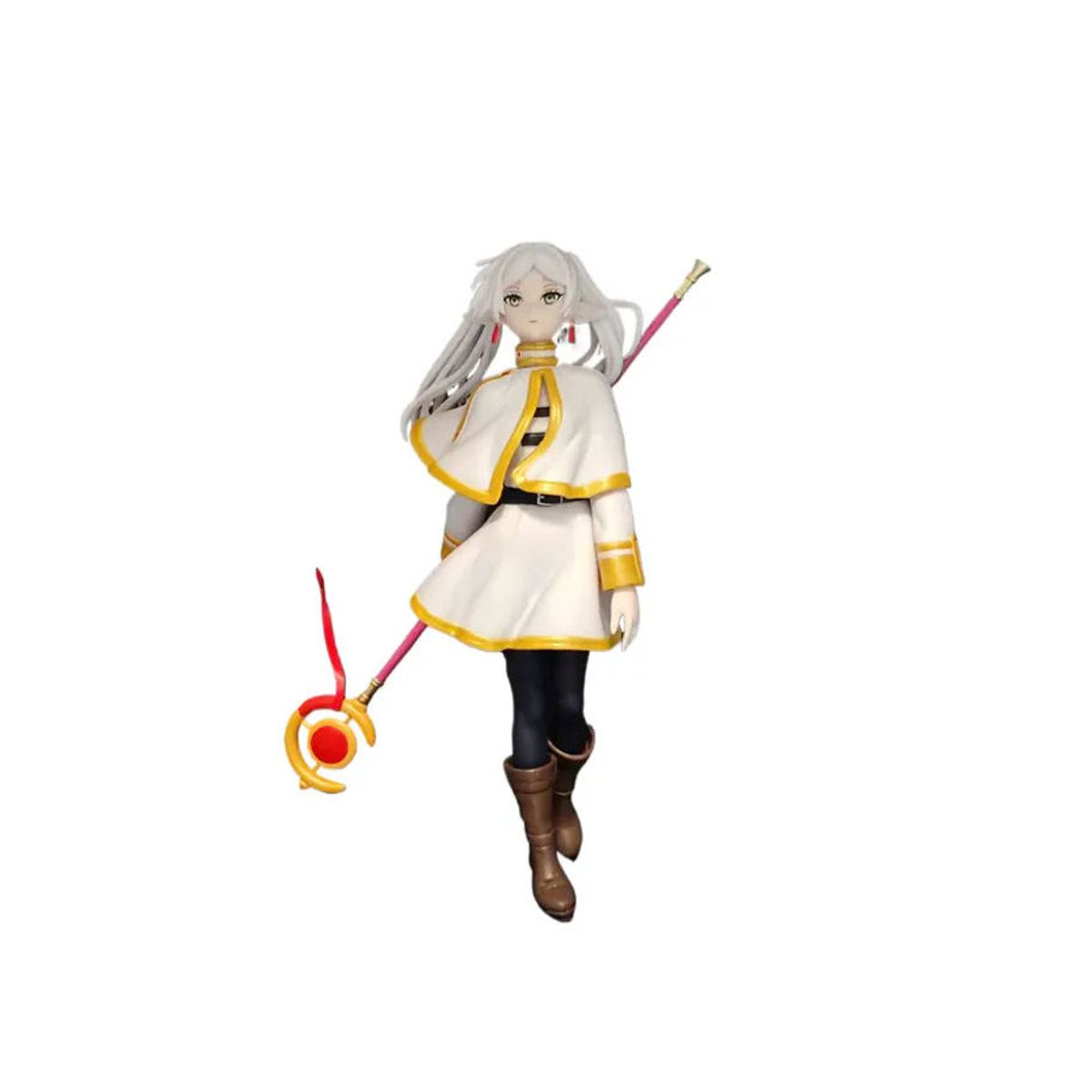 Bandai Frieren Beyond Journey's End Anime-Figur Frieren mit Zepter in stehender Pose, weiß, Höhe: 21 cm - Bild 3